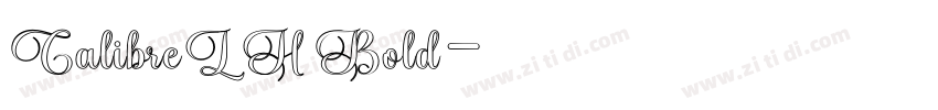 CalibreLH Bold字体转换